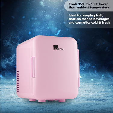 Barcool Cosmo 4L Mini Fridge - Pink | Refurbished